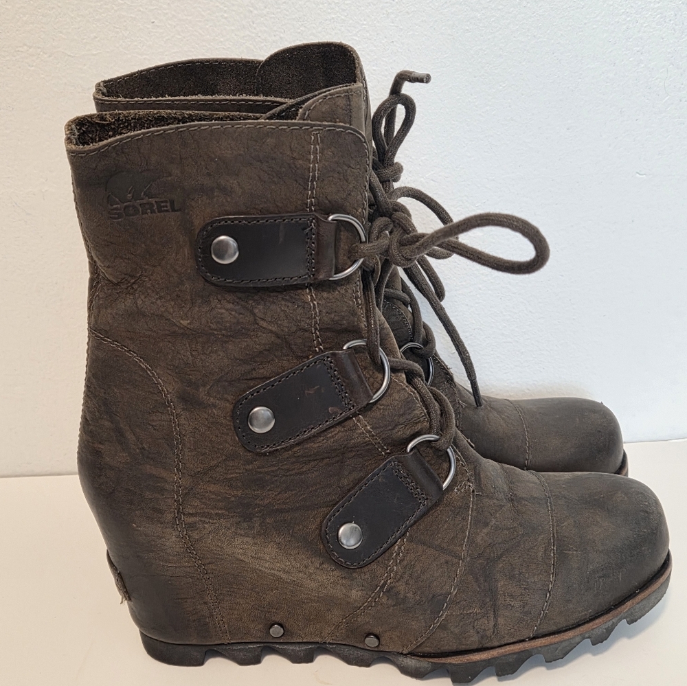 SOREL Joan of Arctic mid wedge boot, women’s 6.5 - Picture 6 of 16